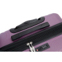 Expandable 3 Piece Luggage Sets PC Lightweight Suitcase with Two Hooks, Spinner Wheels, TSA Lock, (20/24/28), Purple